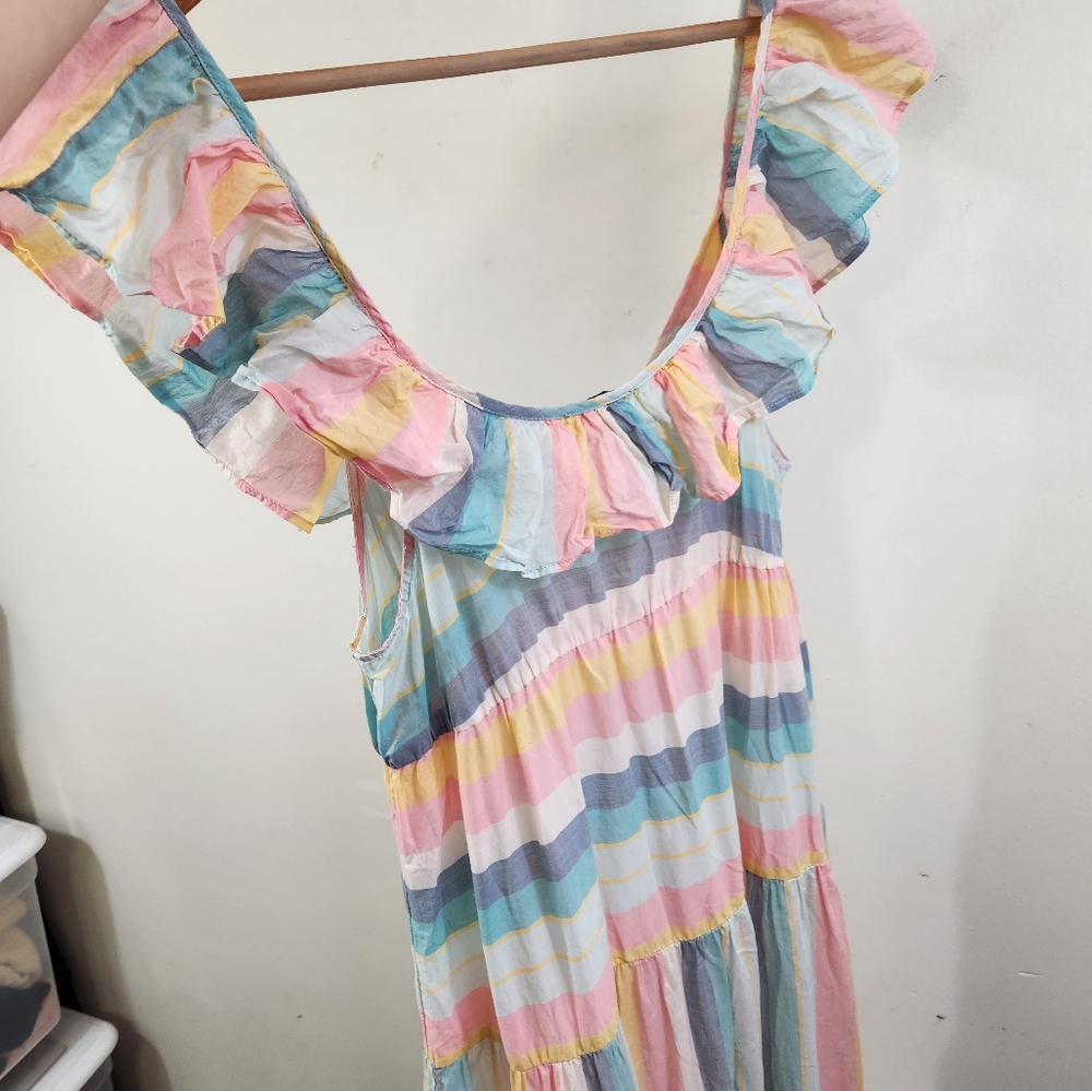 J.crew Stripe Midi Dress - Picture 7 of 8